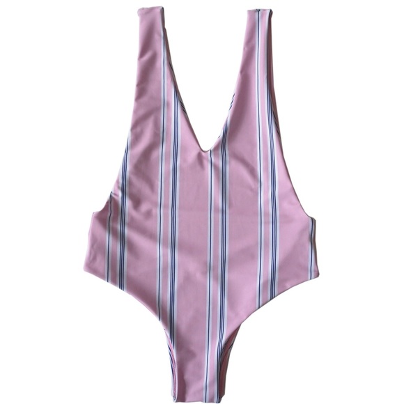 💋💋My Princess Pink Stripe One Piece Swimsuit - Picture 7 of 7